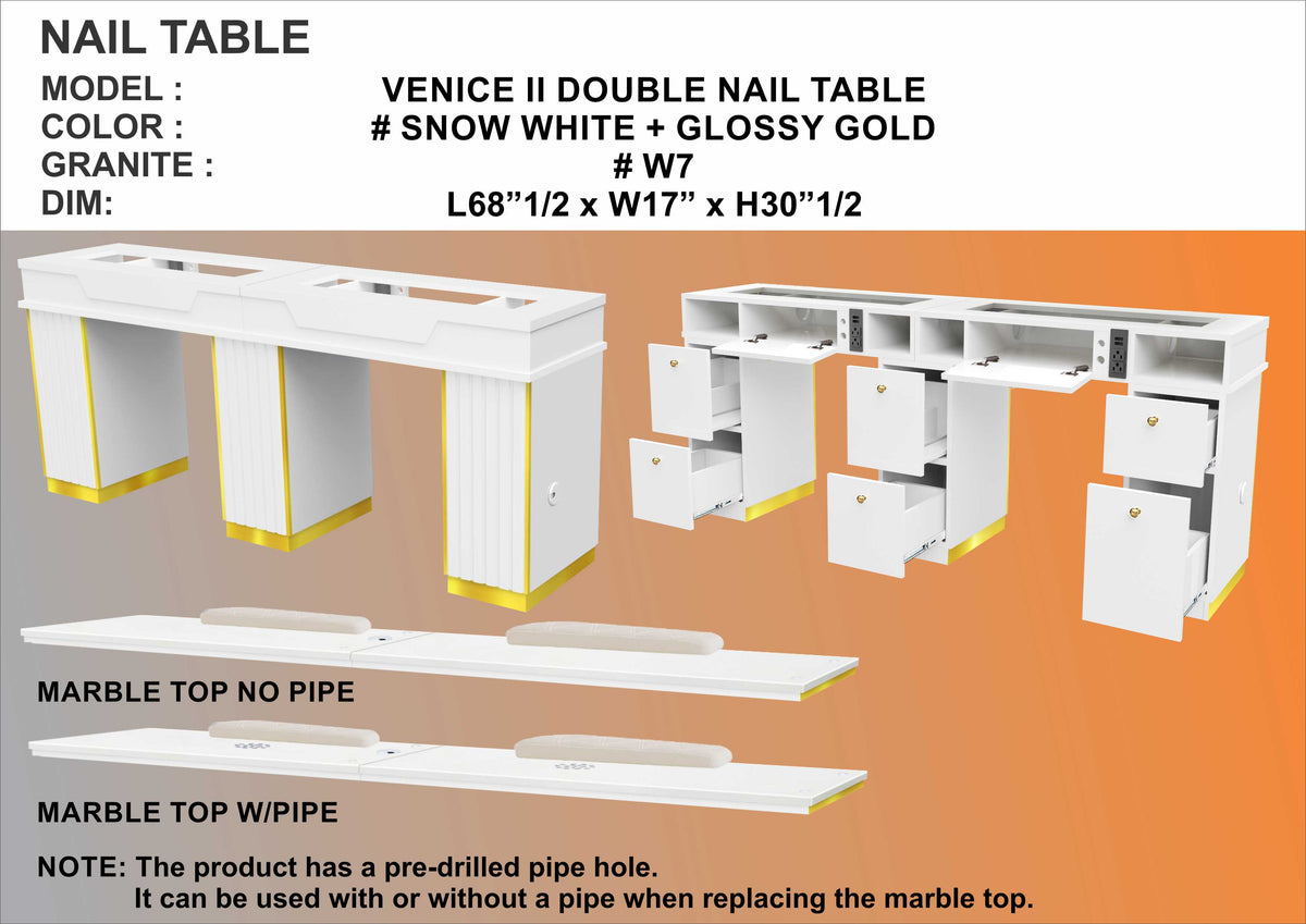 Venice II Double Table