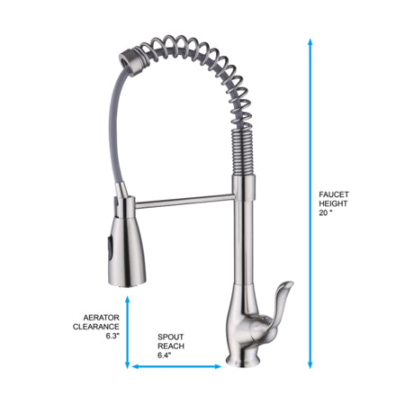 Kitchen Faucet - D3004B Brushed Nickel