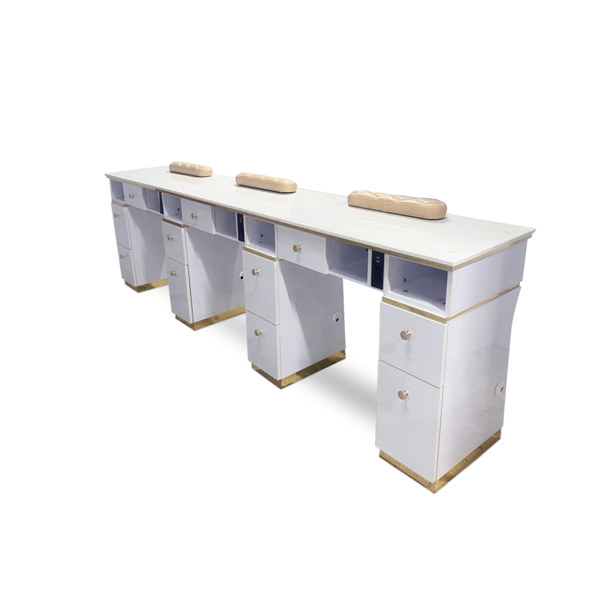 Kelly Triple 100 Table Vent - White/Gold