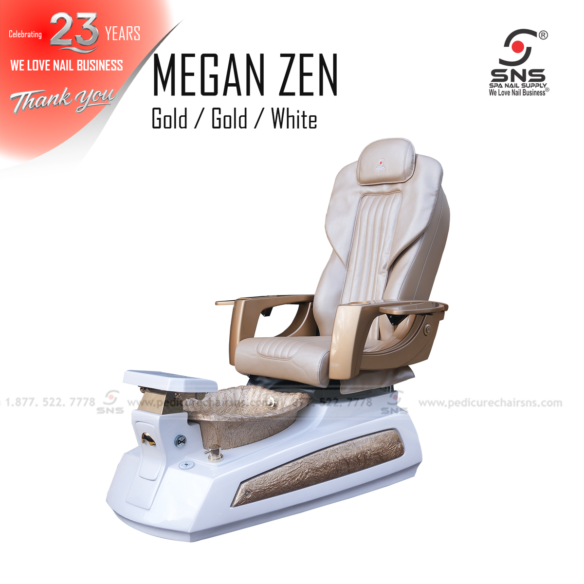 Megan Zen pedicure chair G/G/W