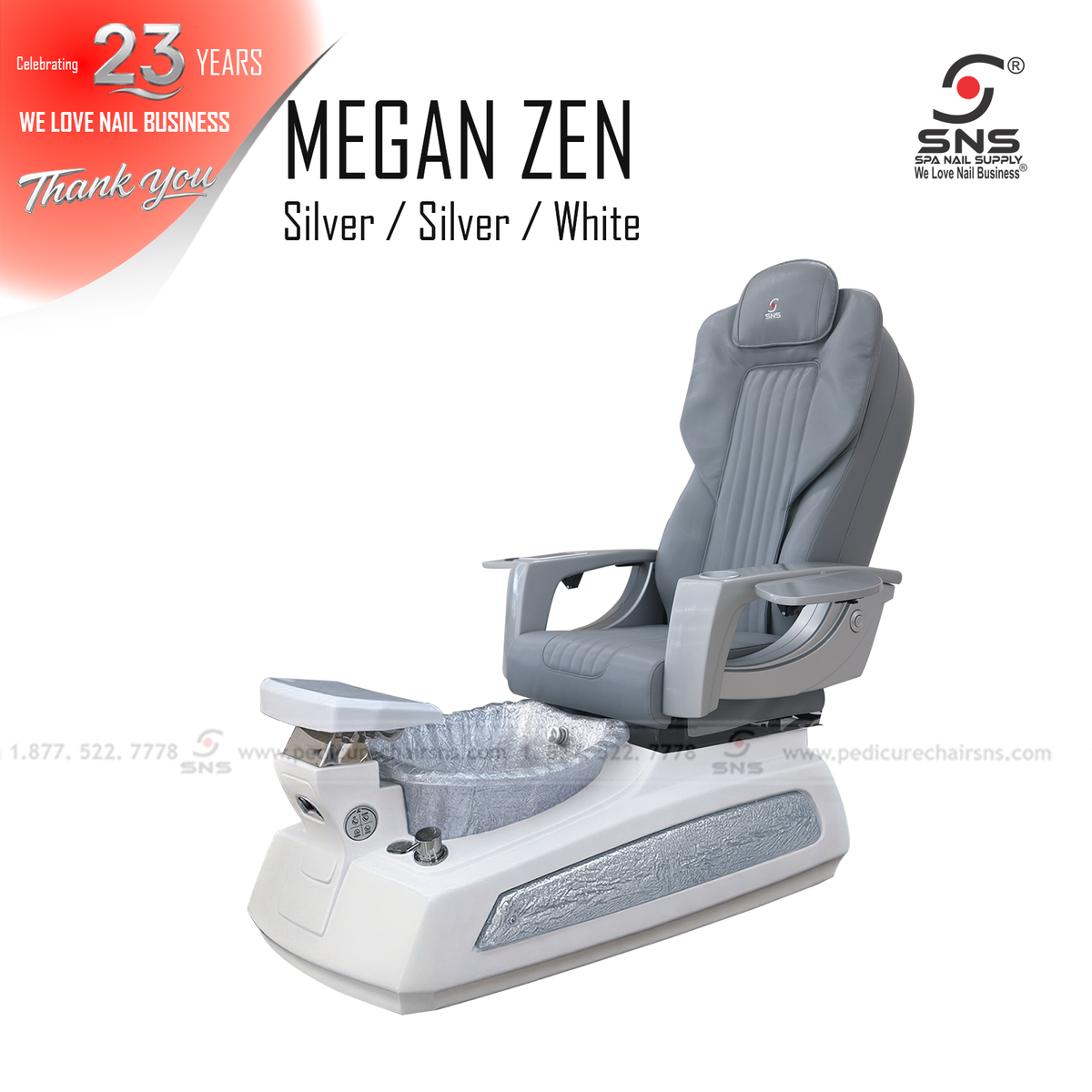 Megan Zen pedicure chair S/W/S