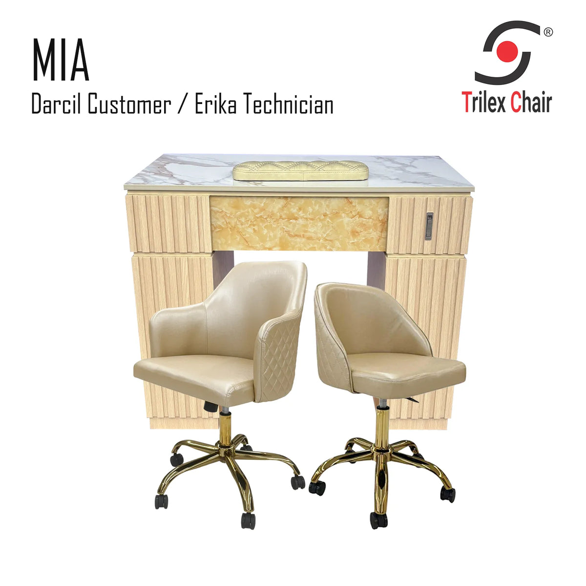 Mia Table - Darcil Erika Gold