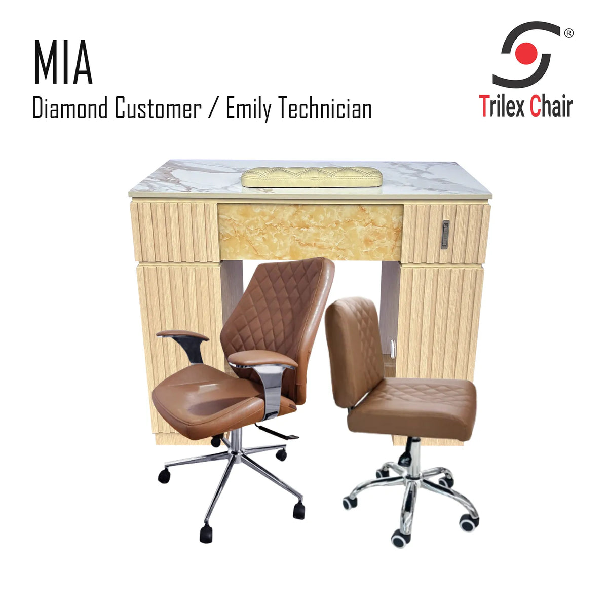 Mia Table - Diamond Emily Cappu