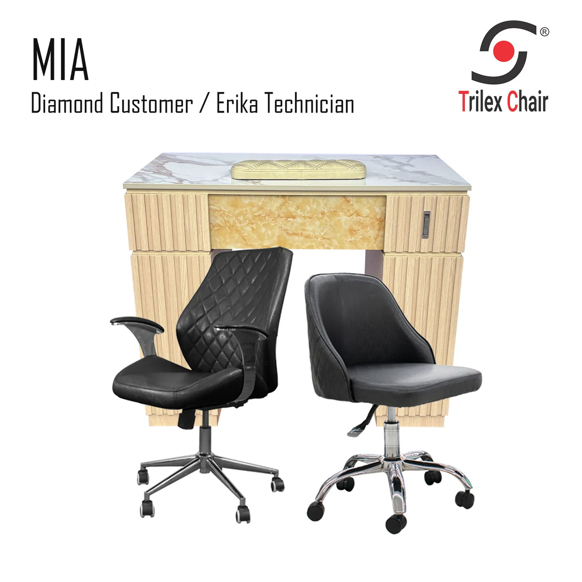 Mia Table - Diamond Erika Black