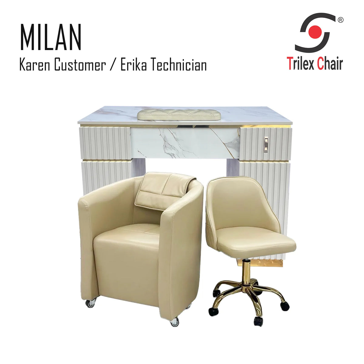 Milan Table - Karen Erika Cream