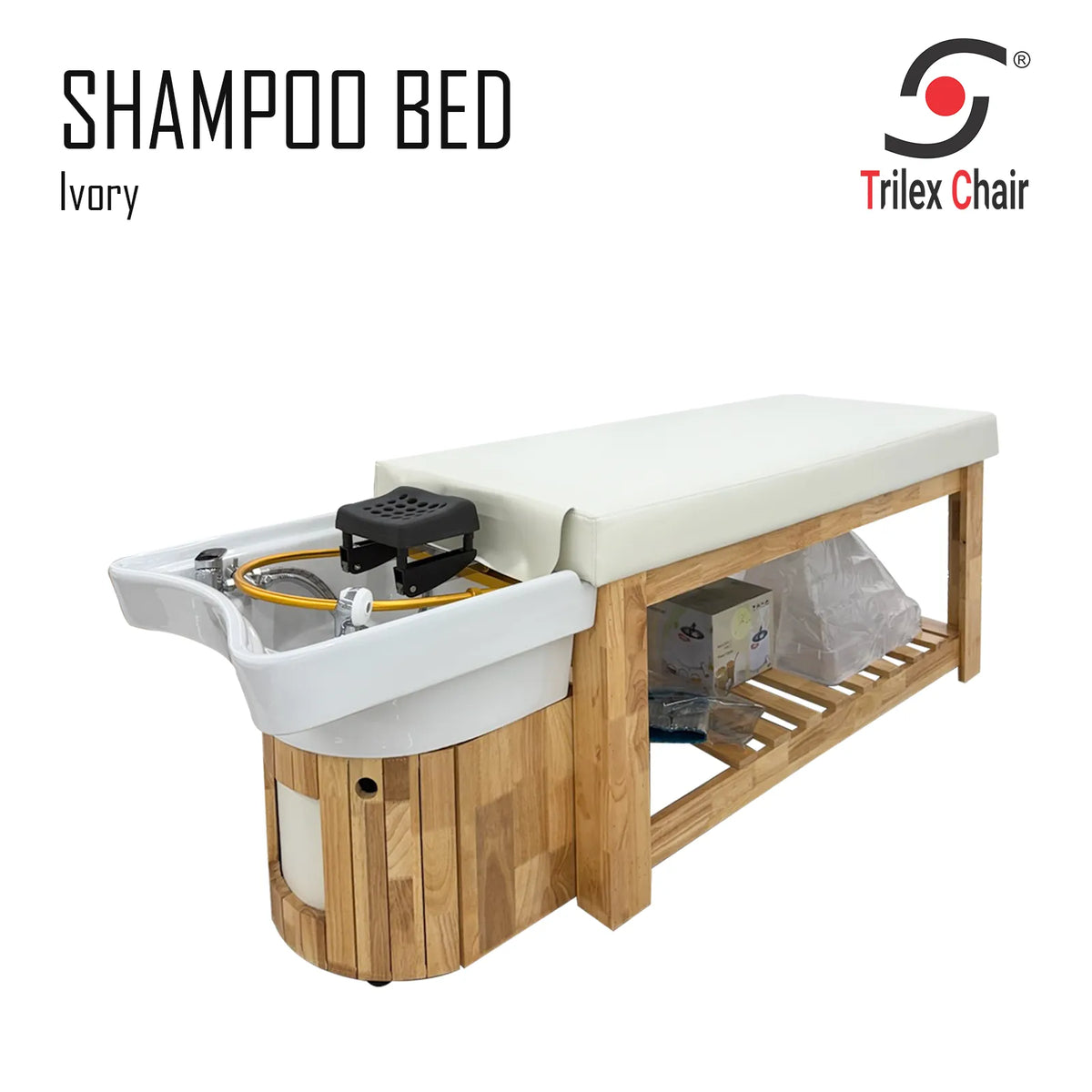 Shampoo Bed Ivory no stool
