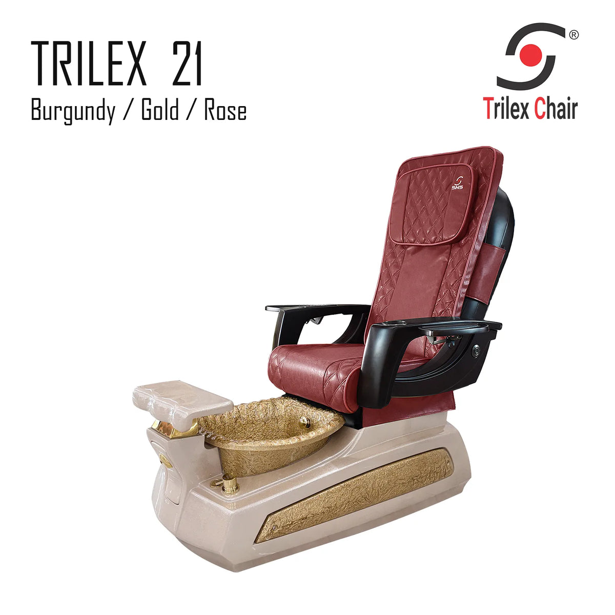 Trilex 21 Pedicure Chair Bur-GR