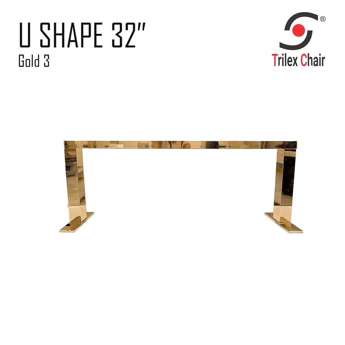 U-shape Gold Nail Lamp 32' - Color Change