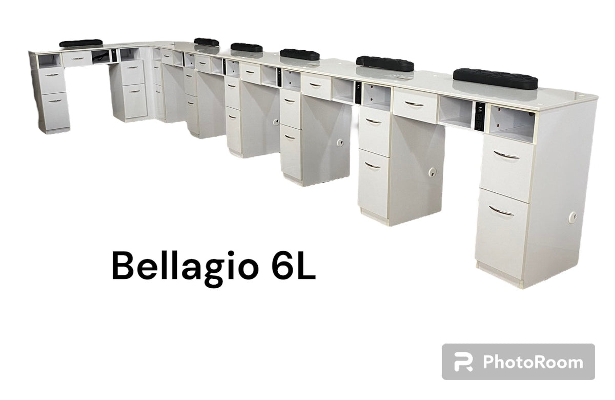 Bellagio Table 6 L Shape Right
