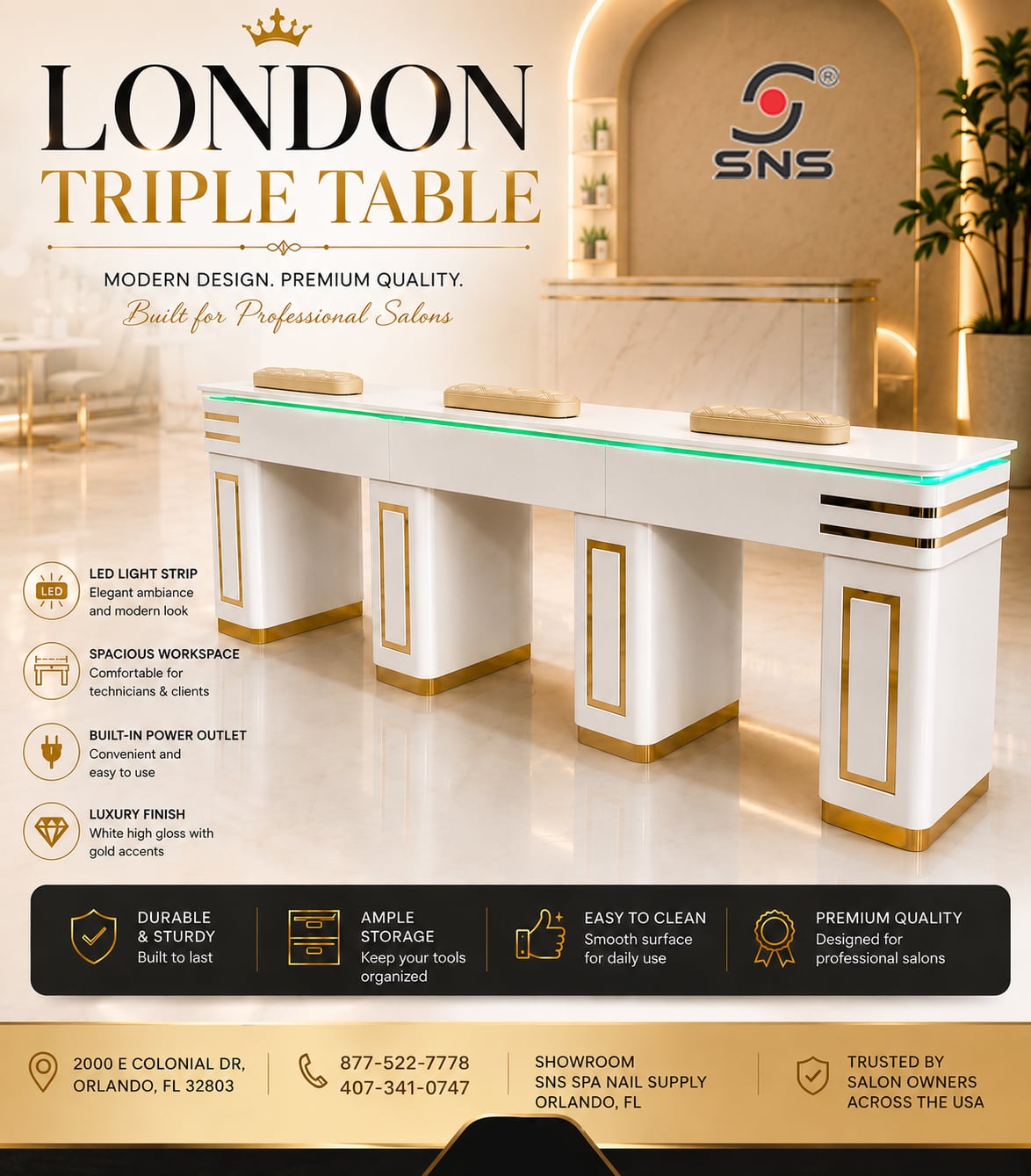 London Triple Table