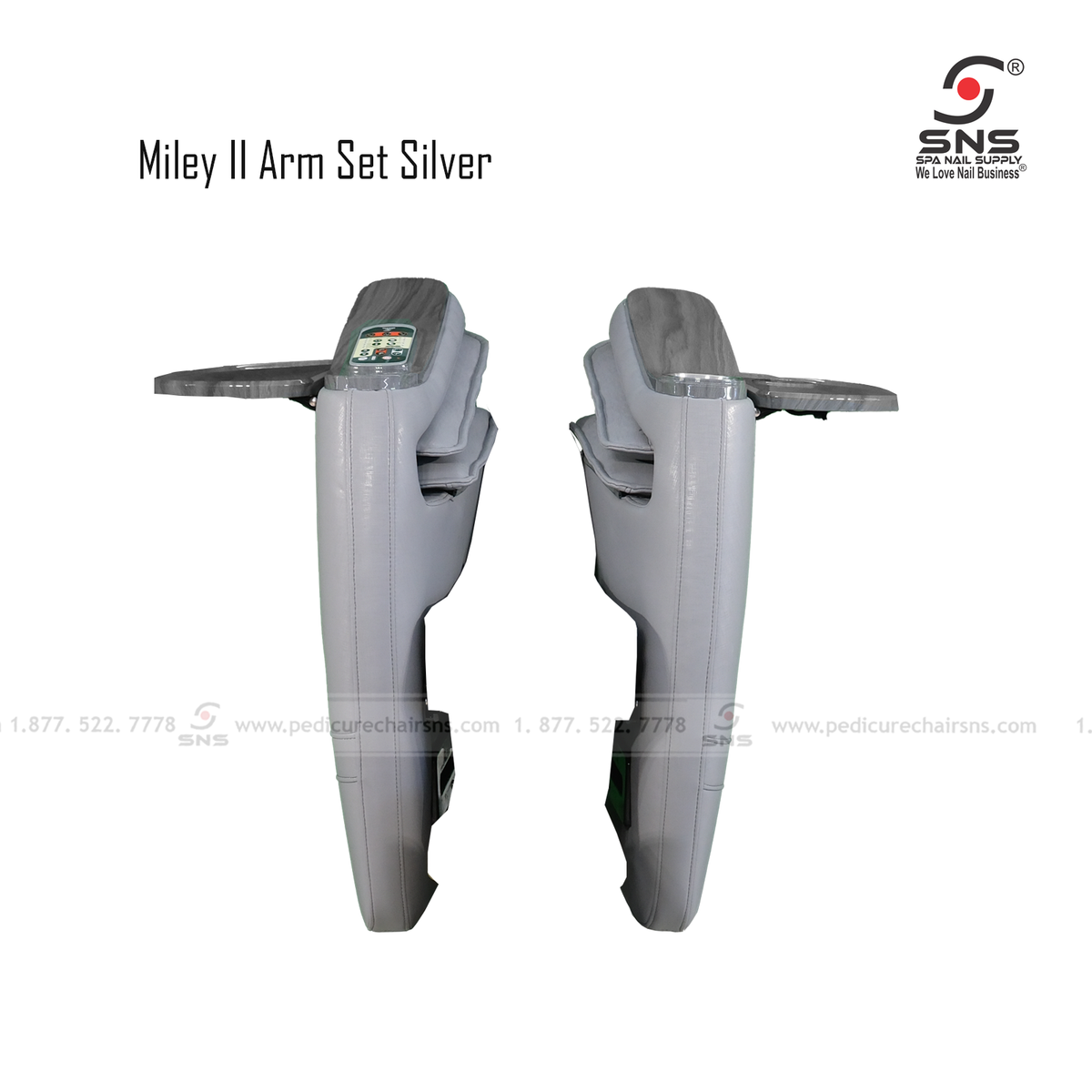 MILEY II ARMREST SILVER (G510B-001 LP196)