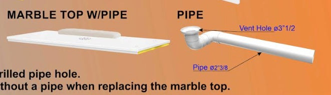 Marble Top Venice II single Vent