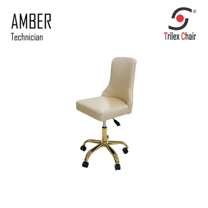 Amber Technician Chair Gold no stone diamond on back