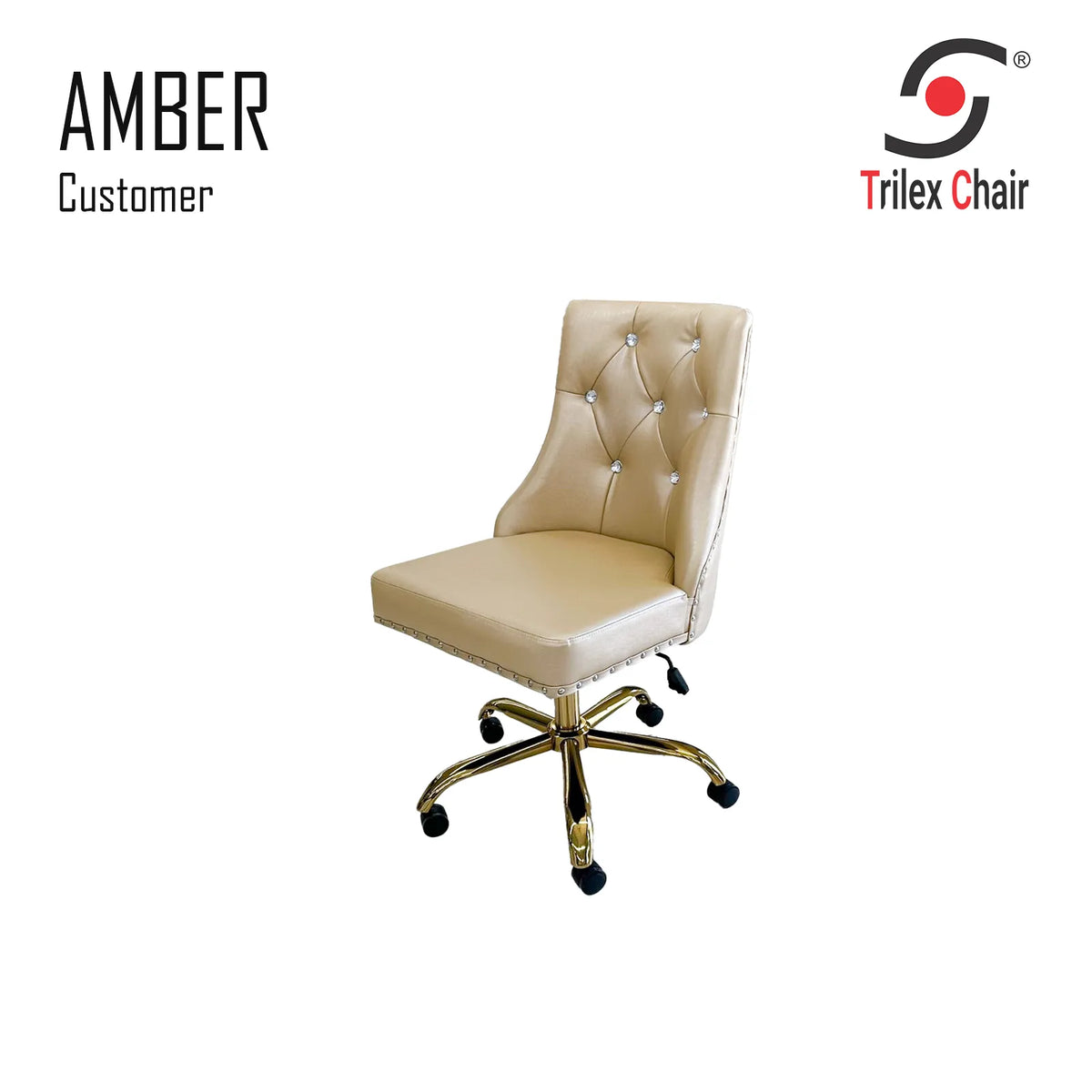 Amber Customer Chair Gold