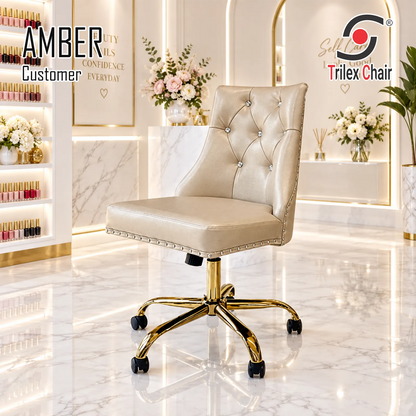 Amber Customer Chair Gold