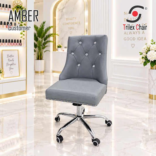 Amber Customer Chair Silver