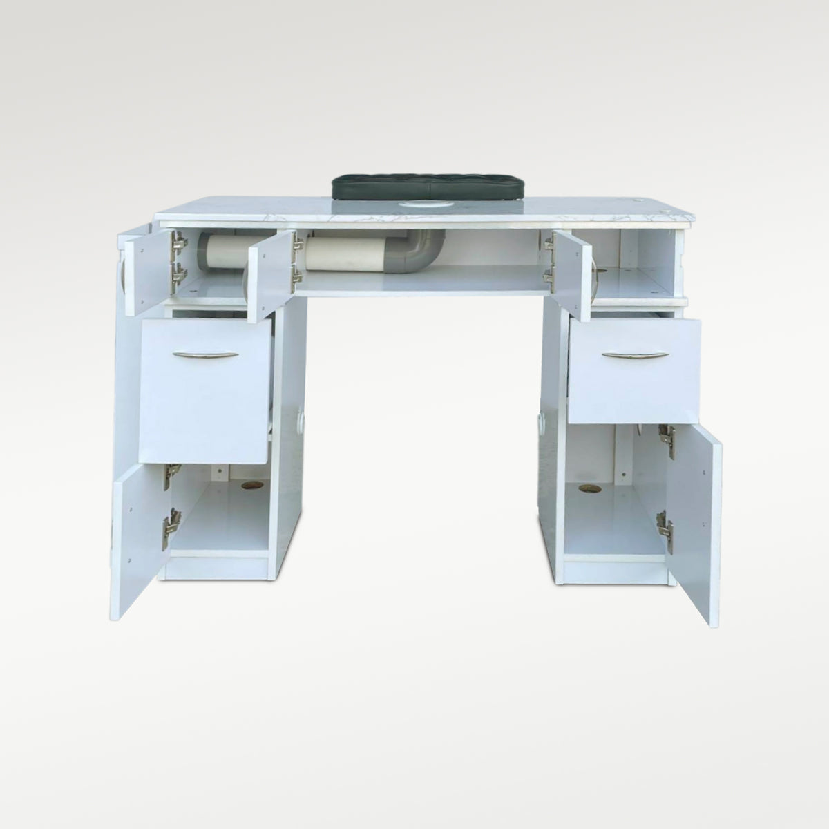 Bellagio 5 Single Table - Vent Pipe White