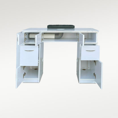 Bellagio 5 Single Table - Vent Pipe White