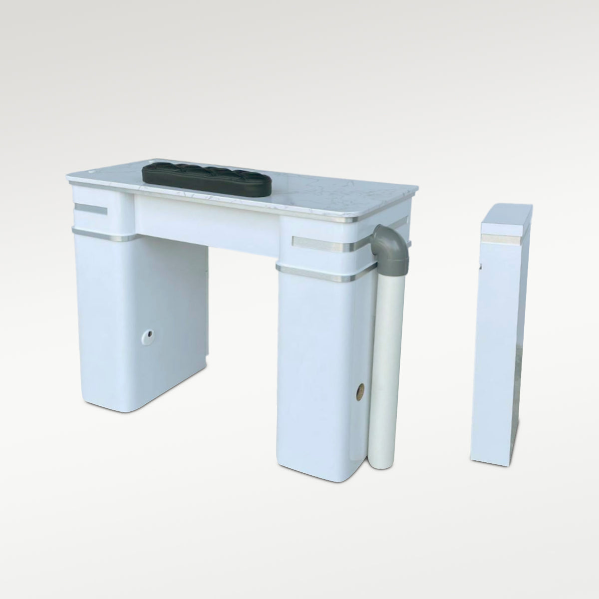 Bellagio 5 Single Table - Vent Pipe White