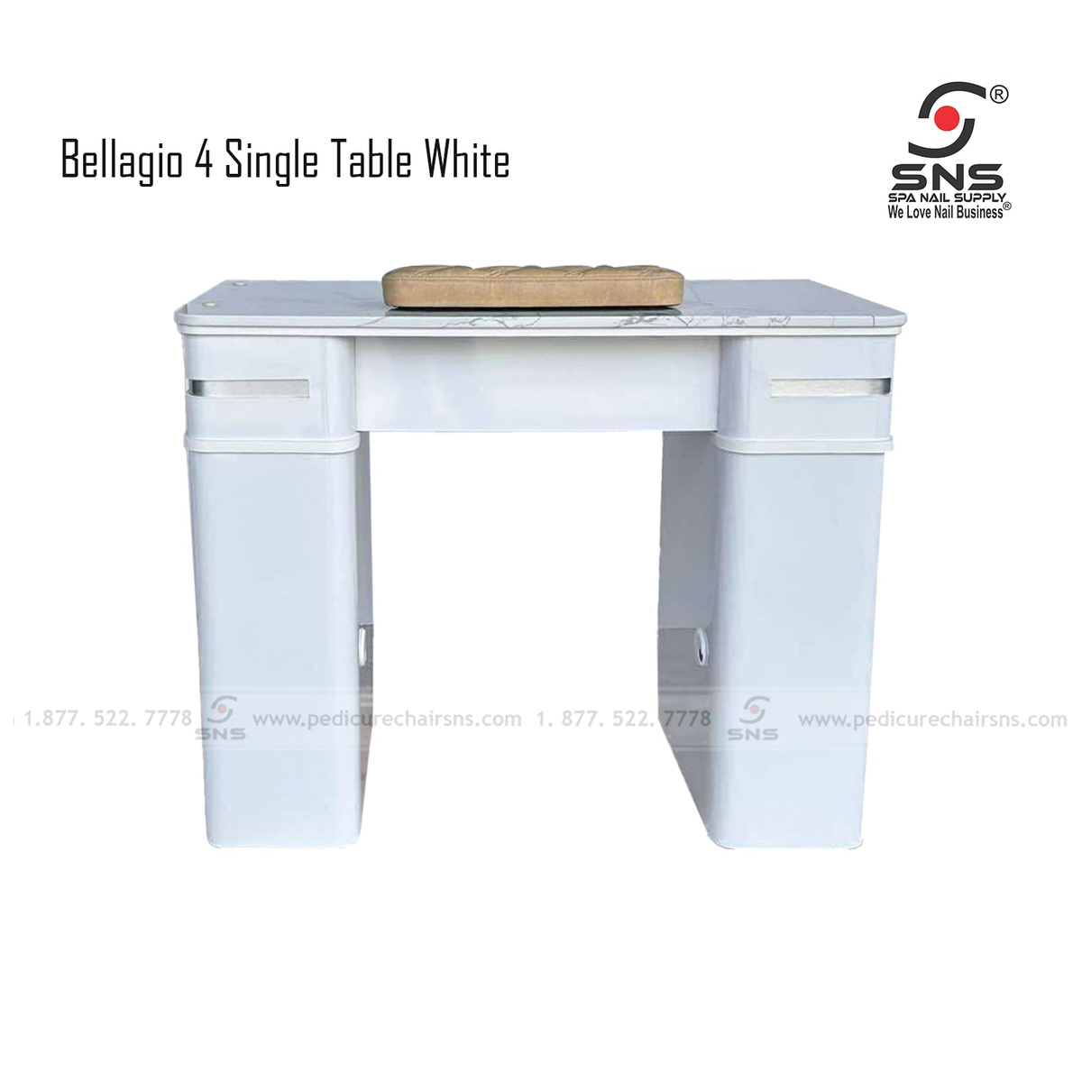 Bellagio 4 Single Table White - TT