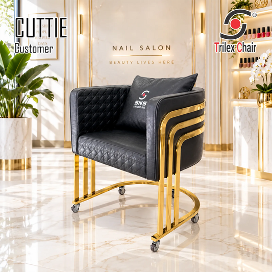 Cuttie Customer Chair Wheels Black