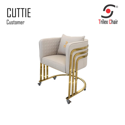 Cuttie Customer Chair Wheels Taupe