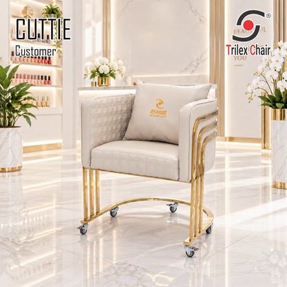 Cuttie Customer Chair Wheels Taupe
