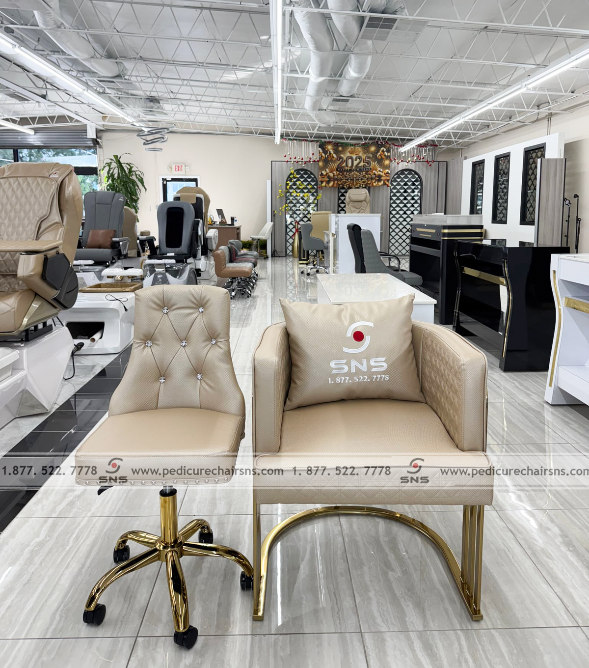 Cuttie Customer Chair Roma Gold