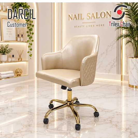 Darcil Customer Chair Gold