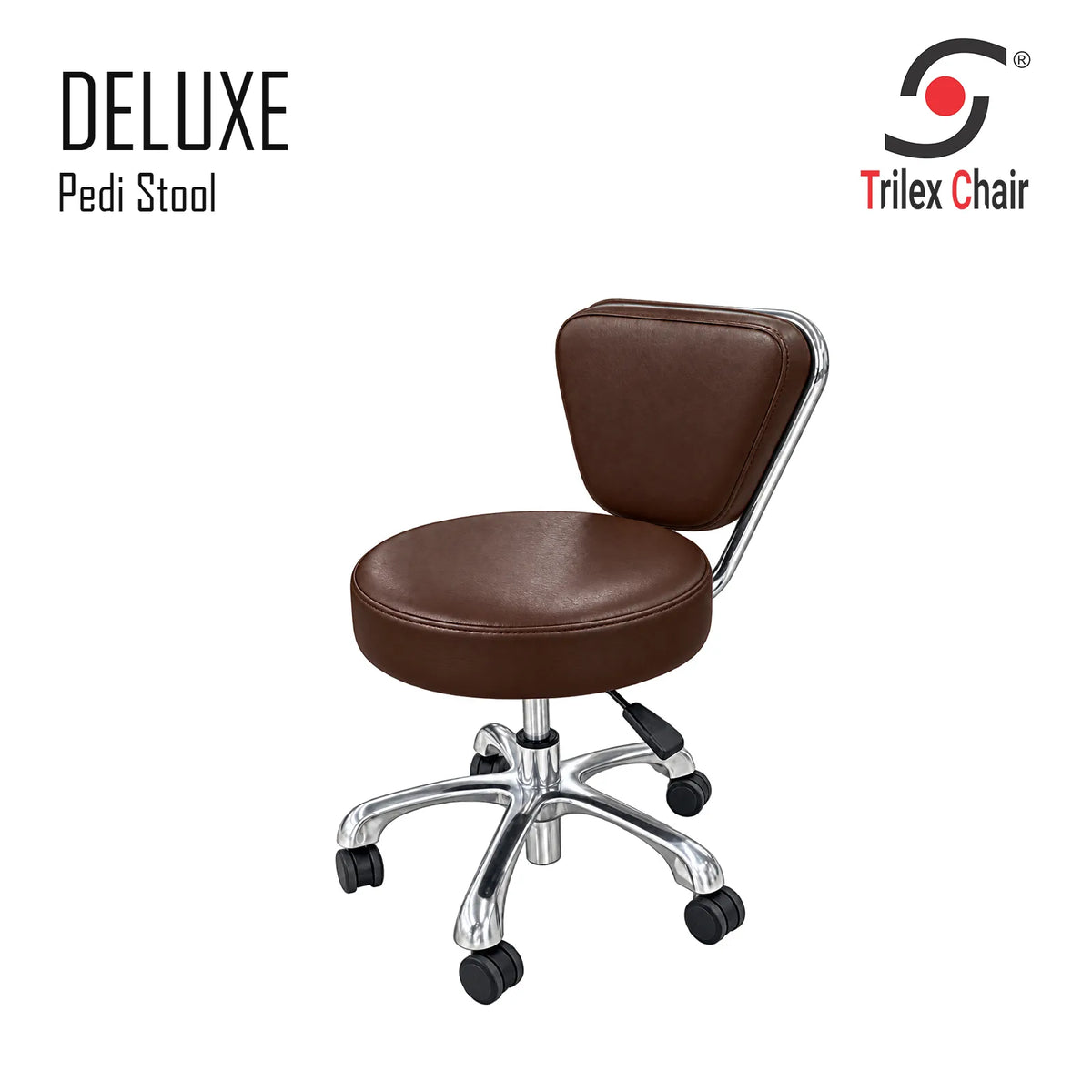 Deluxe Pedi Stool Chocolate