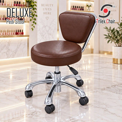 Deluxe Pedi Stool Chocolate