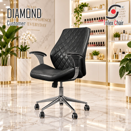 Diamond Customer Chair Black