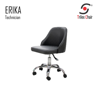Erika Tech Chair version 2 Black Chrome Leg
