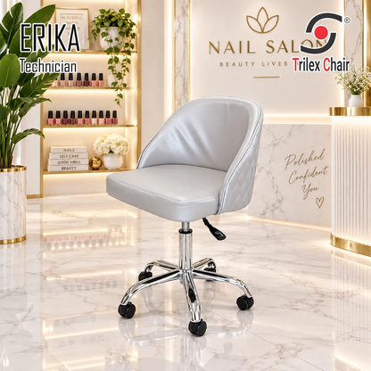 Erika Tech Chair version2 Light Silver Italy Chrome Base - Inventory