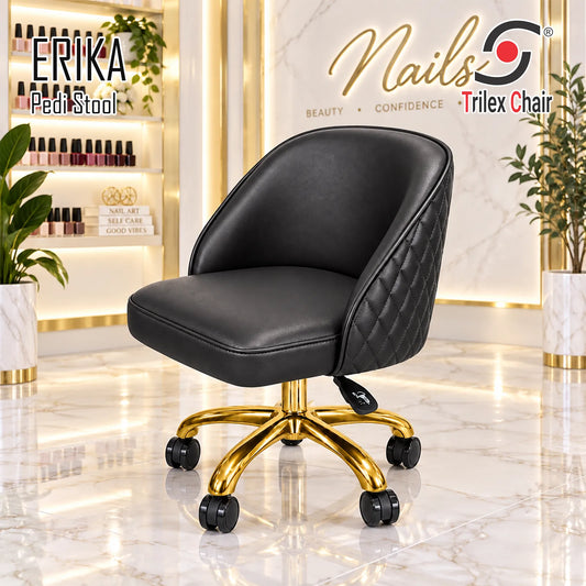 Erika Pedi Stool Black