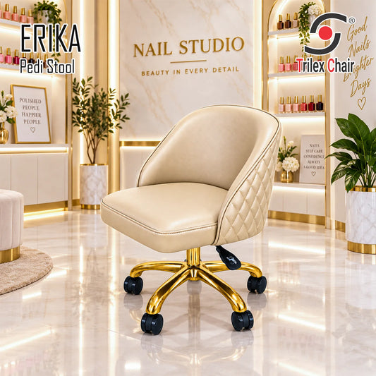 Erika Pedi Stool Gold