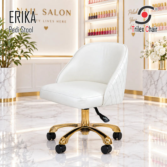 Erika Pedi Stool Ivory