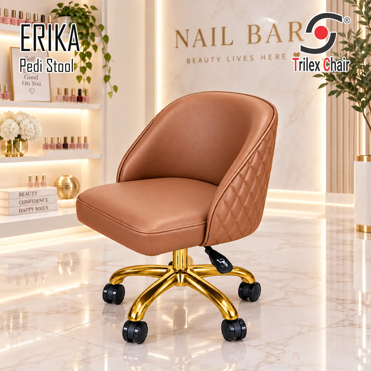 Erika Pedi Stool Mocha