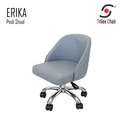 Erika Pedi Stool Silver