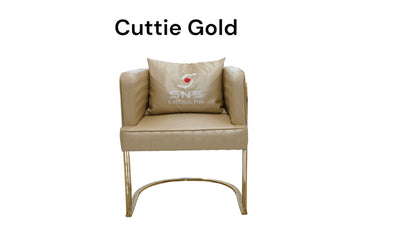 Cuttie Customer Chair Gold (Butt Short)