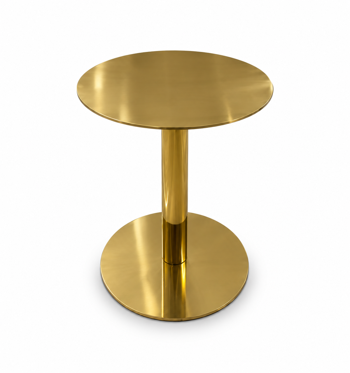 Round Side Table Gold tray