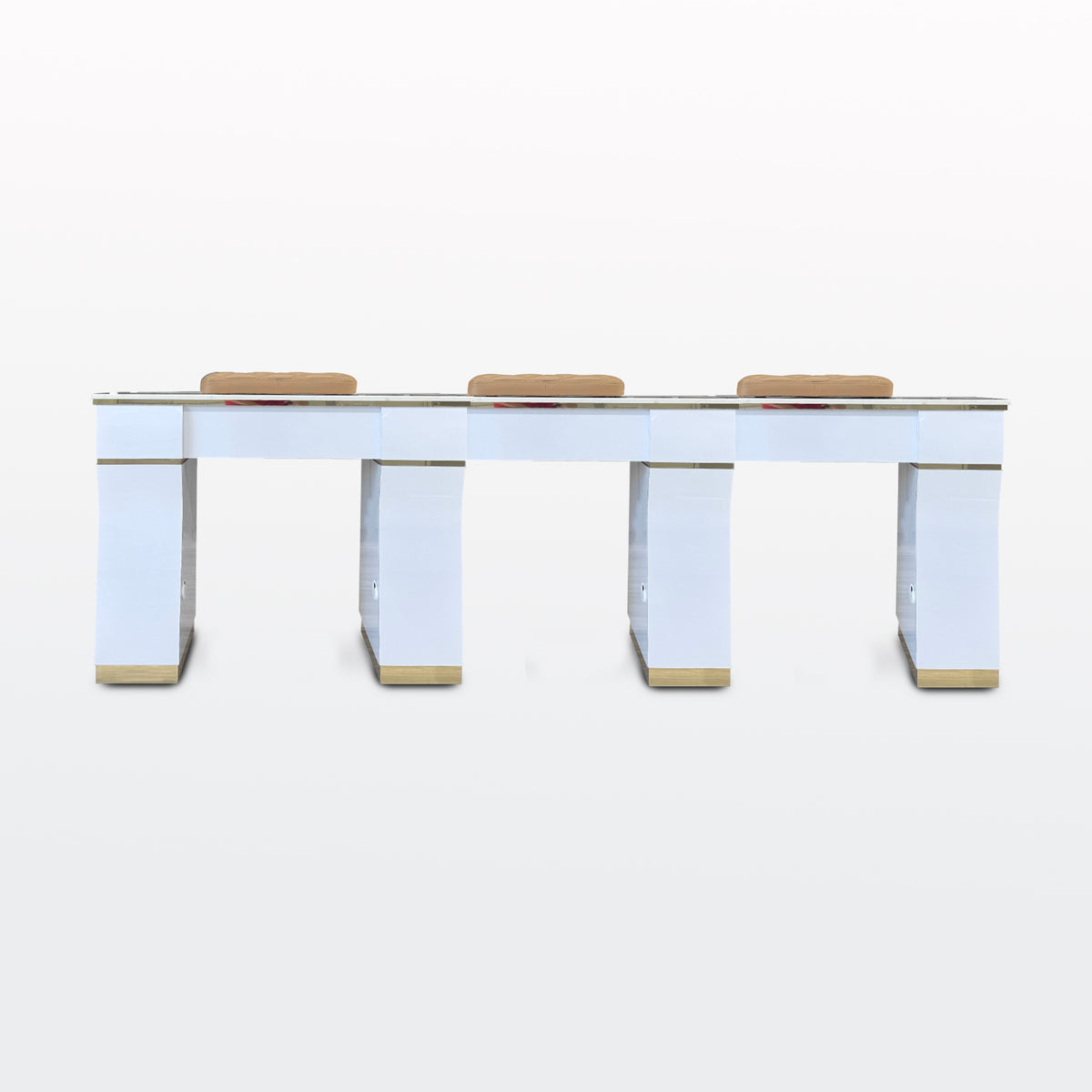 Kelly Triple 100 Table Vent - White/Gold