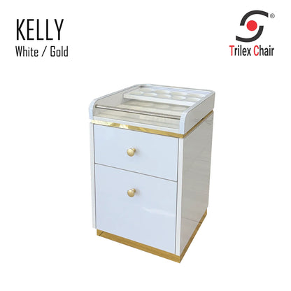 Kelly Pedi cart - White/Gold