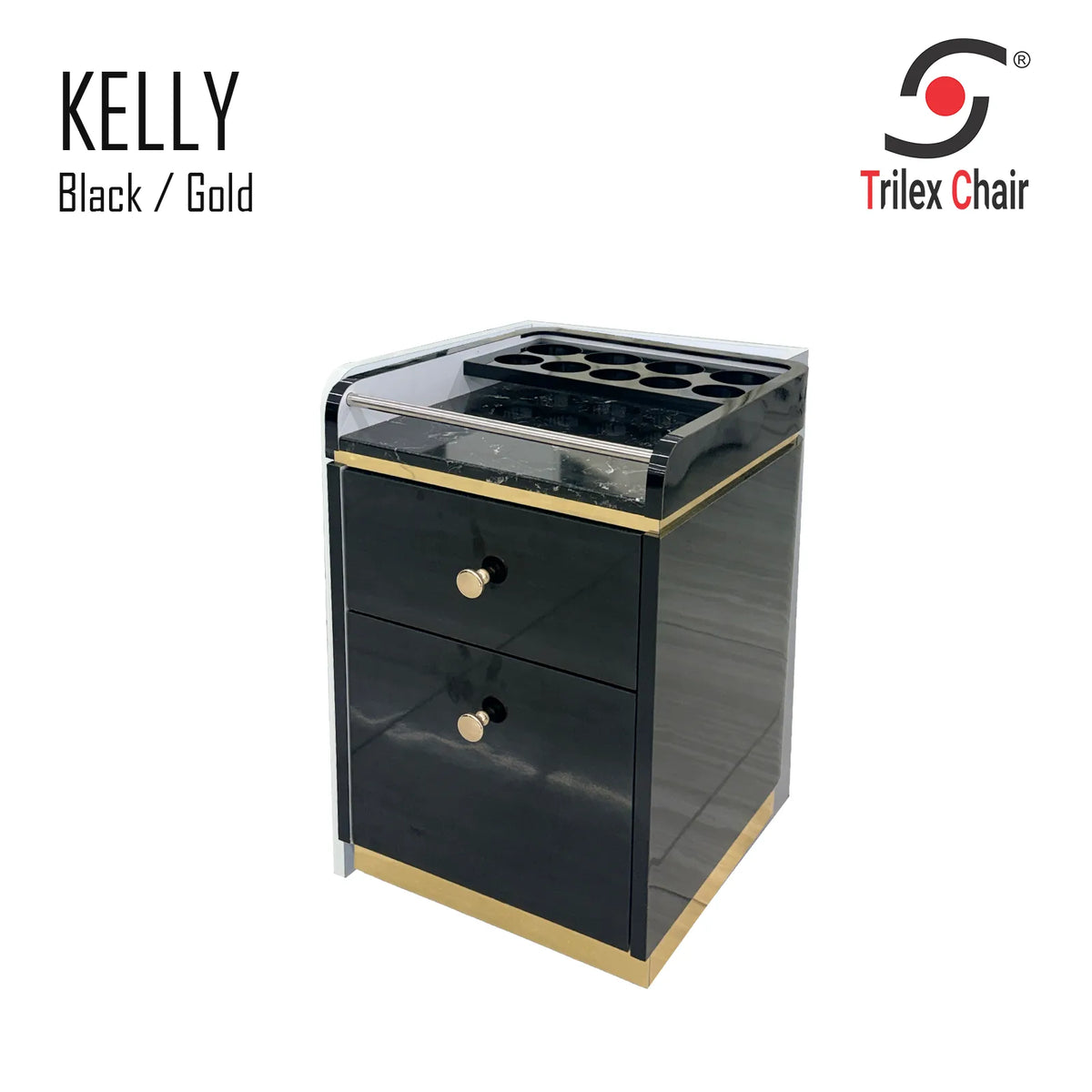 Kelly Pedicart - Black/Gold