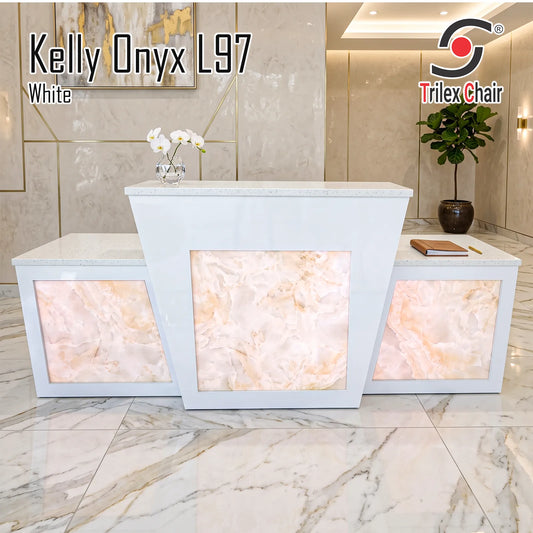 Kelly Reception Onyx L97 White