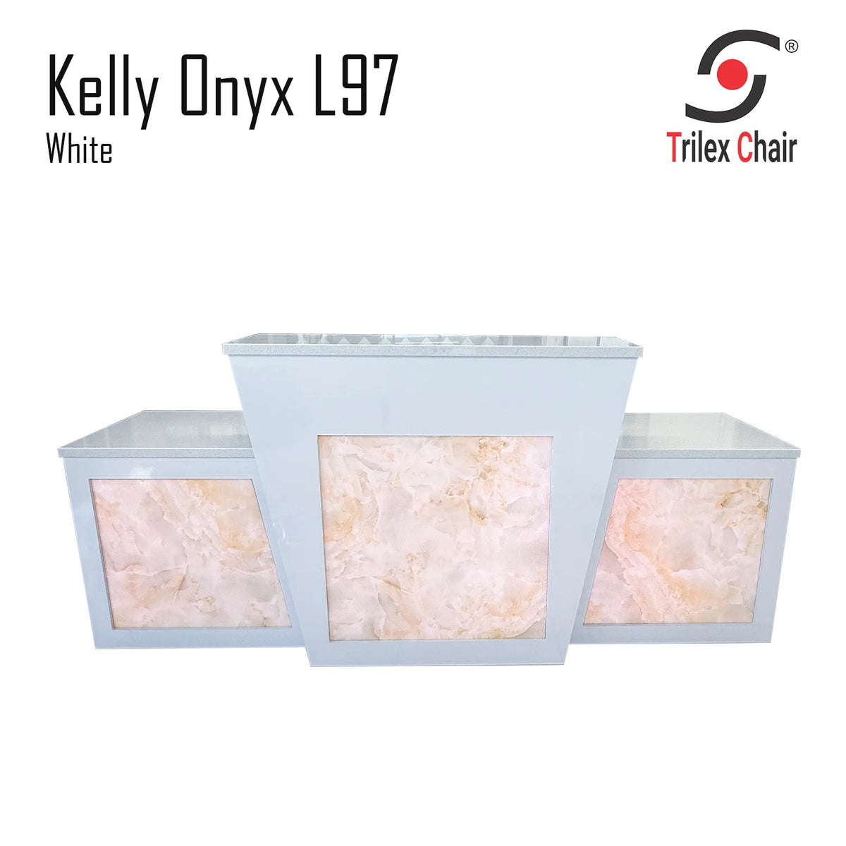 Kelly Reception Onyx L97 White