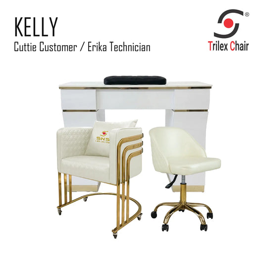 Kelly Table & Cuttie - Erika Ivory