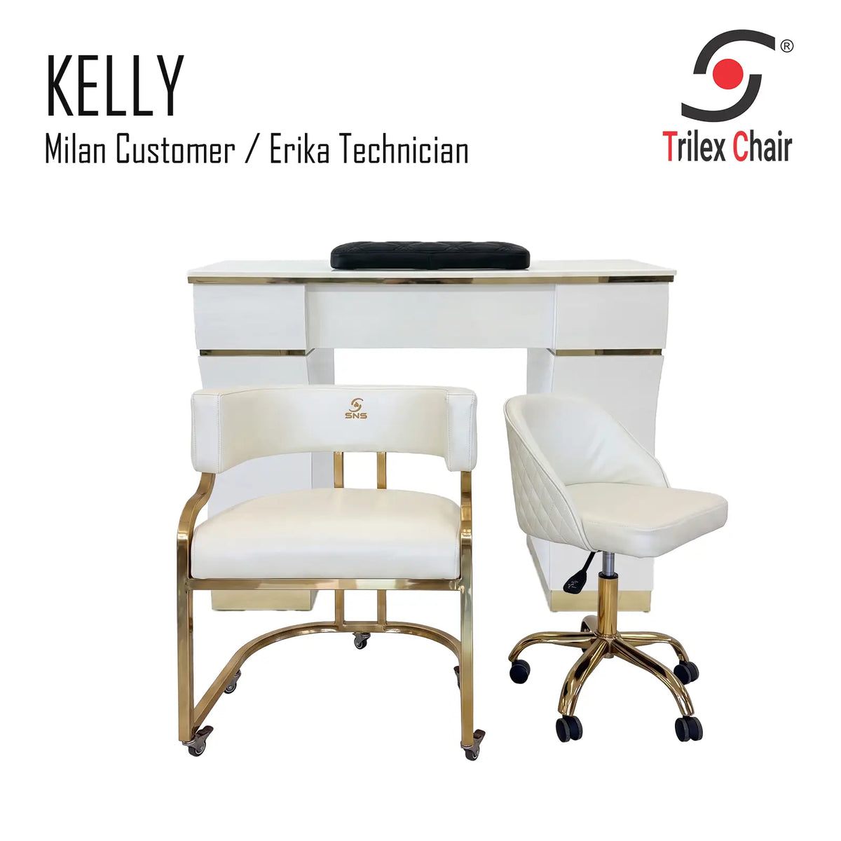 Kelly Table & Milan - Erika Ivory