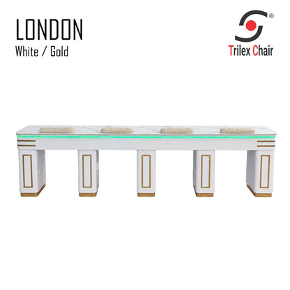 London 4-Station Manicure Table