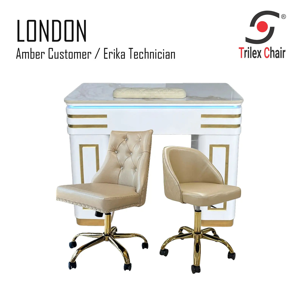 London Table & Amber - Erika Gold